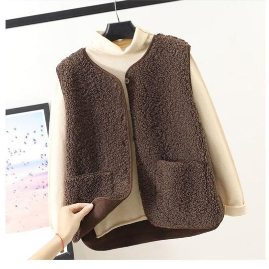 Emma | Cozy Short Teddy Vest for Women