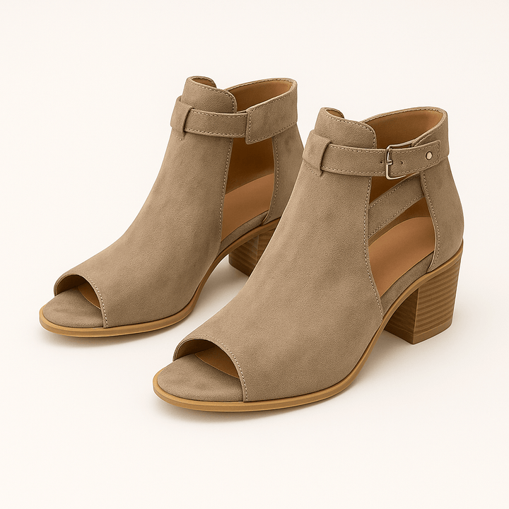 Devon | Chic Cut-Out Ankle Boots for Comfort