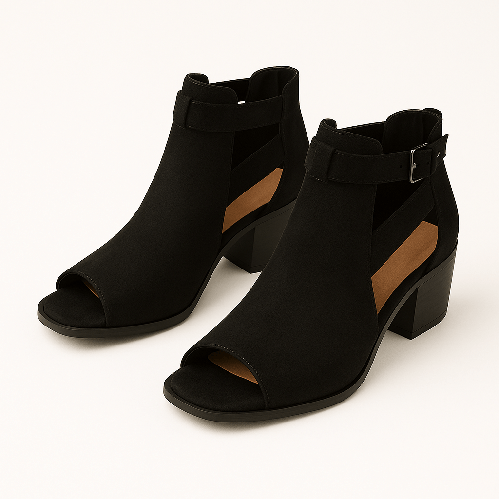 Devon | Chic Cut-Out Ankle Boots for Comfort