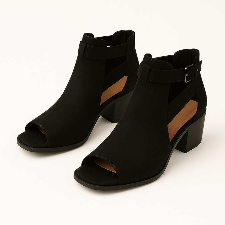 Devon | Chic Cut-Out Ankle Boots for Comfort