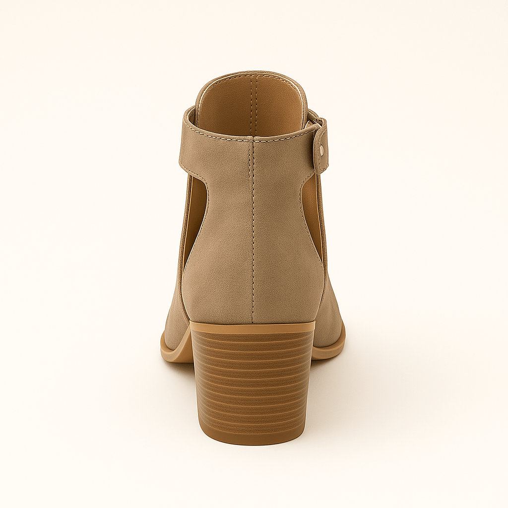 Devon | Chic Cut-Out Ankle Boots for Comfort