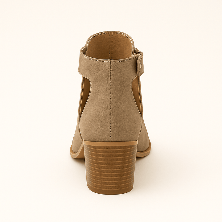 Devon | Chic Cut-Out Ankle Boots for Comfort