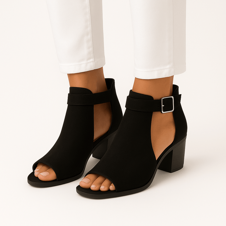 Devon | Chic Cut-Out Ankle Boots for Comfort