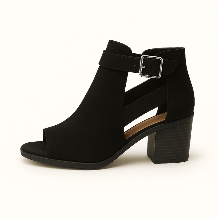 Devon | Chic Cut-Out Ankle Boots for Comfort