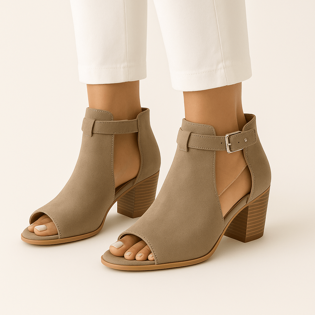 Devon | Chic Cut-Out Ankle Boots for Comfort