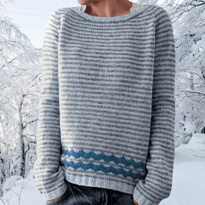 Paige | Cozy Striped Wool Sweater for Winter