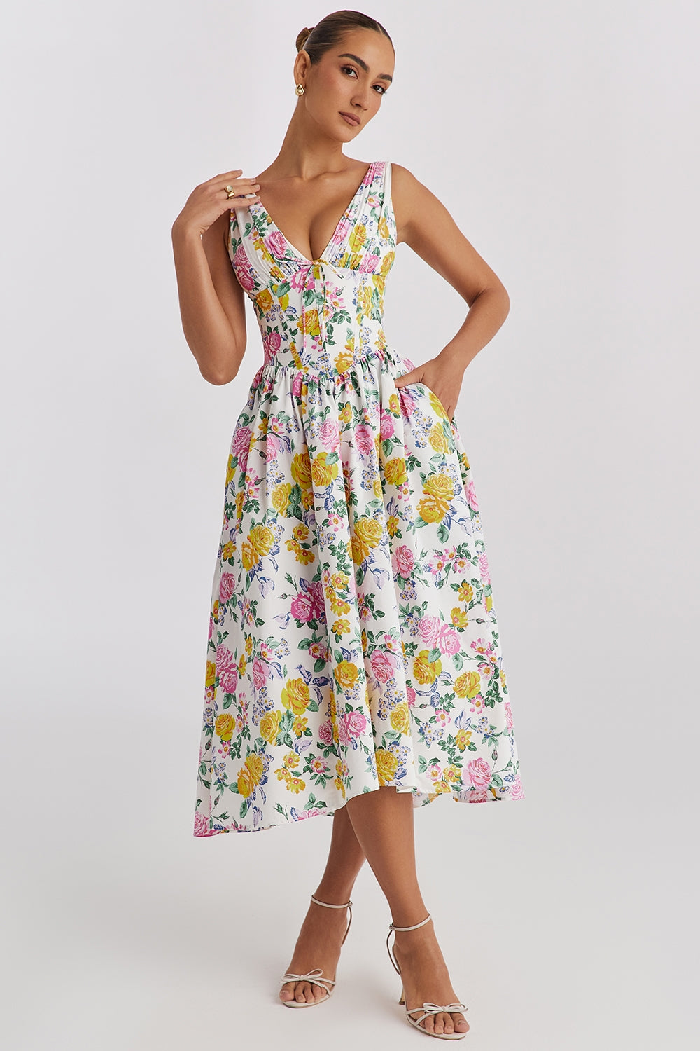 Sophia | Chic Floral Sundress for Sunny Days