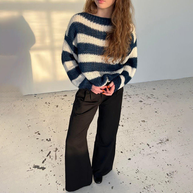 Daisy | Striped Knit Sweater for Women