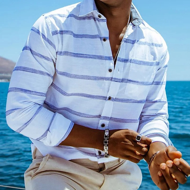 Henry – Striped Cotton Shirt