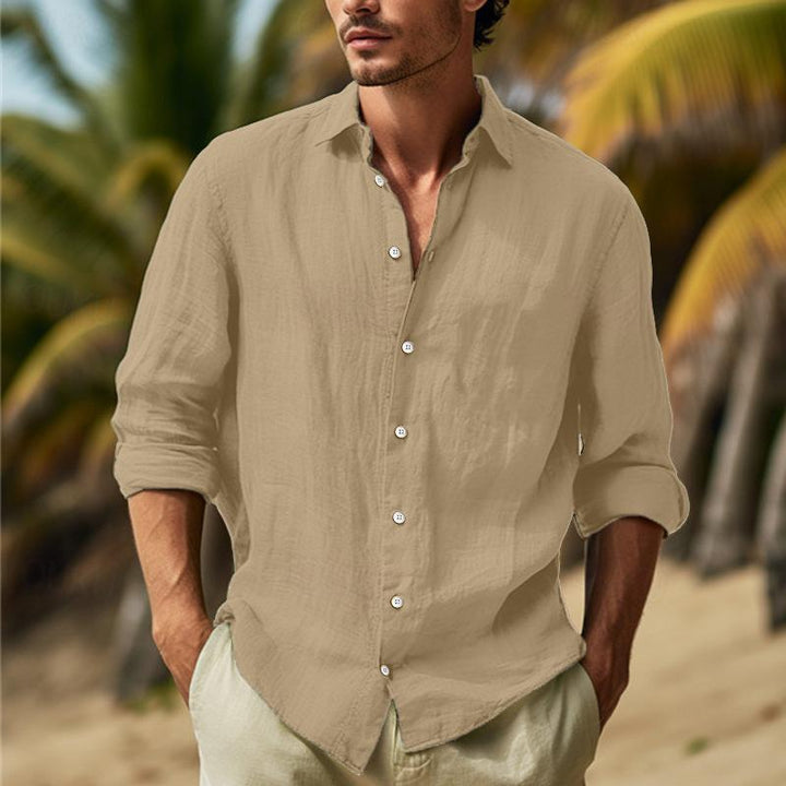 William Linen Long Sleeve Shirt for Men