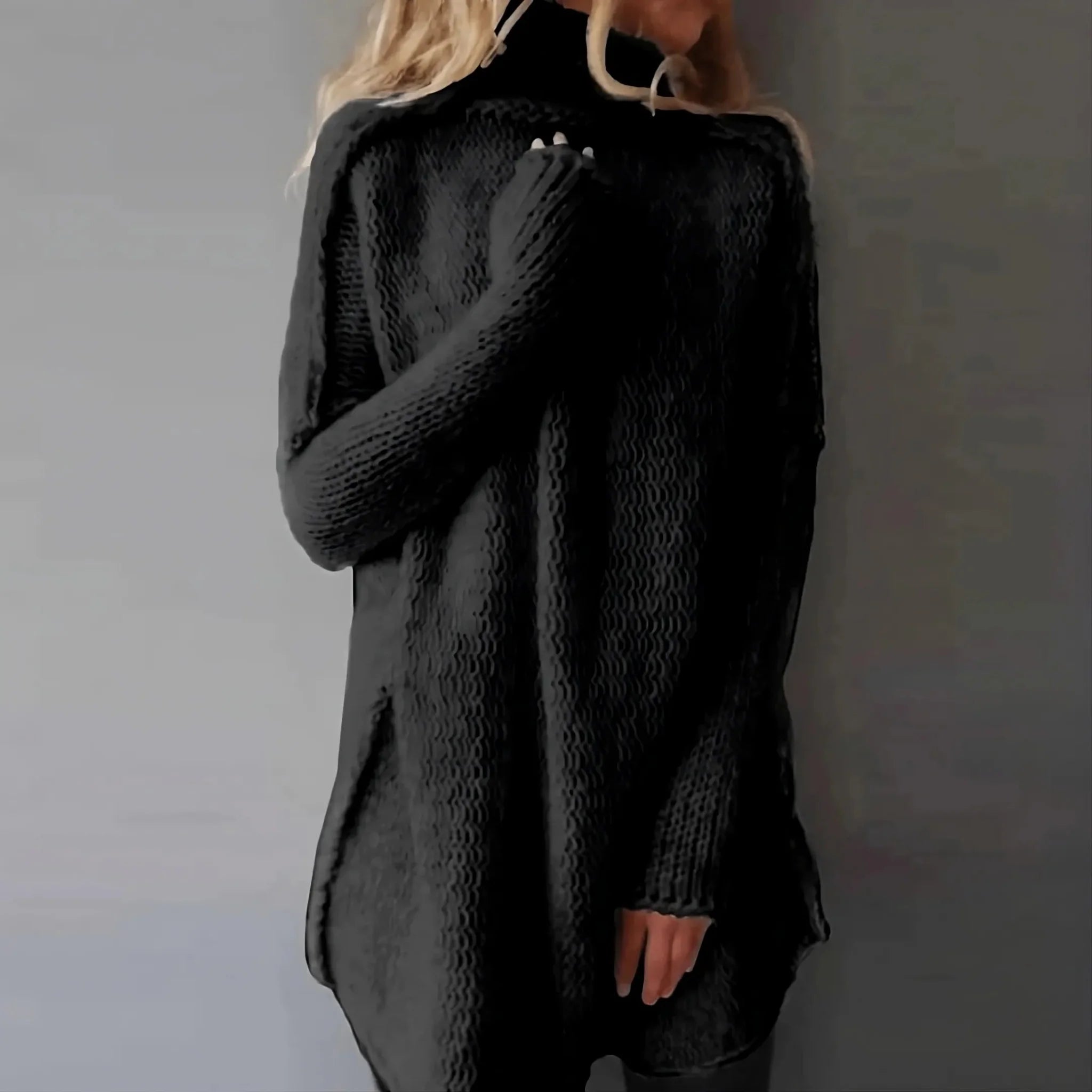 Gia | Winter-Ready Hand-Knitted Cable Sweater
