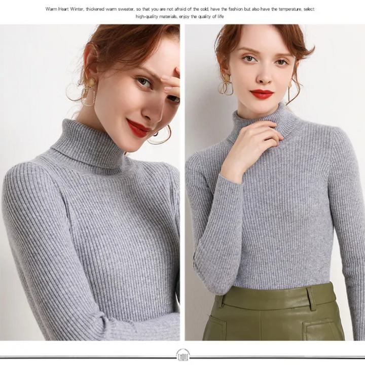 Faye | Winter-Ready Cashmere Turtleneck Sweater