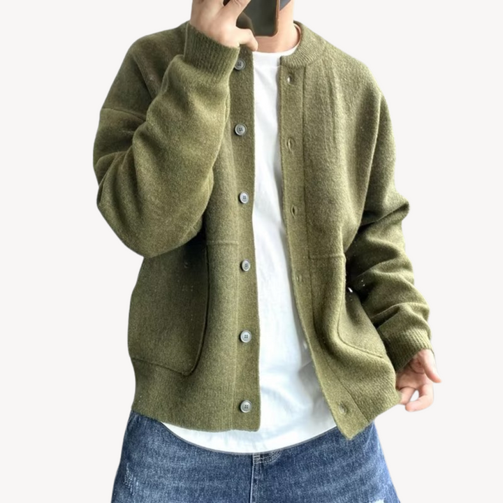 Anthony | Men's Button-Up Wool Cardigan