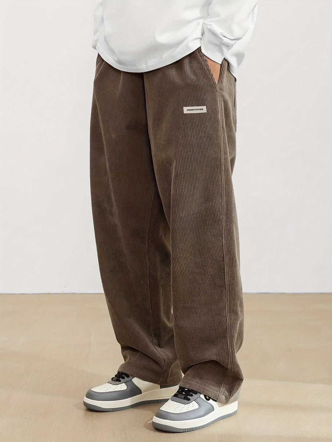 Edward | Men's Relaxed Fit Wide-Leg Corduroy Pants
