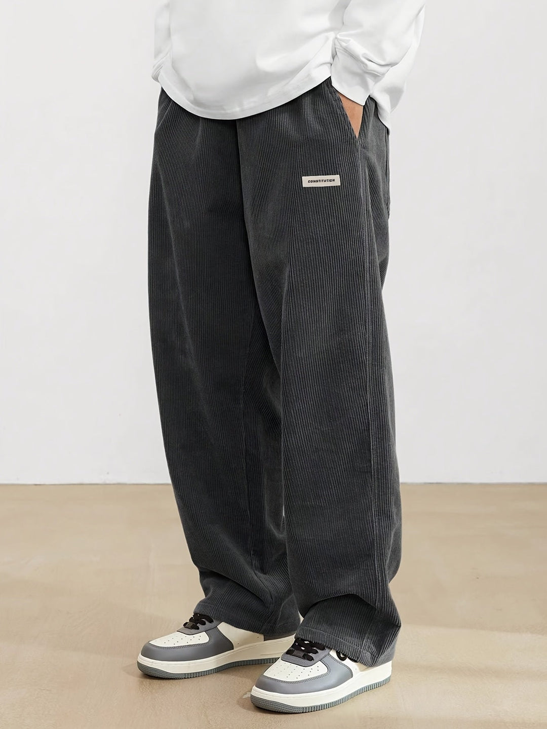 Edward | Men's Relaxed Fit Wide-Leg Corduroy Pants