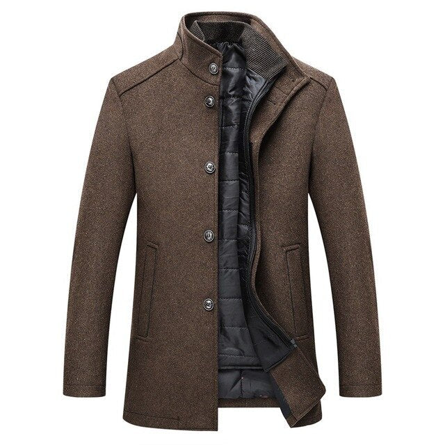 Arthur | Men's Quilted Stand Collar Coat