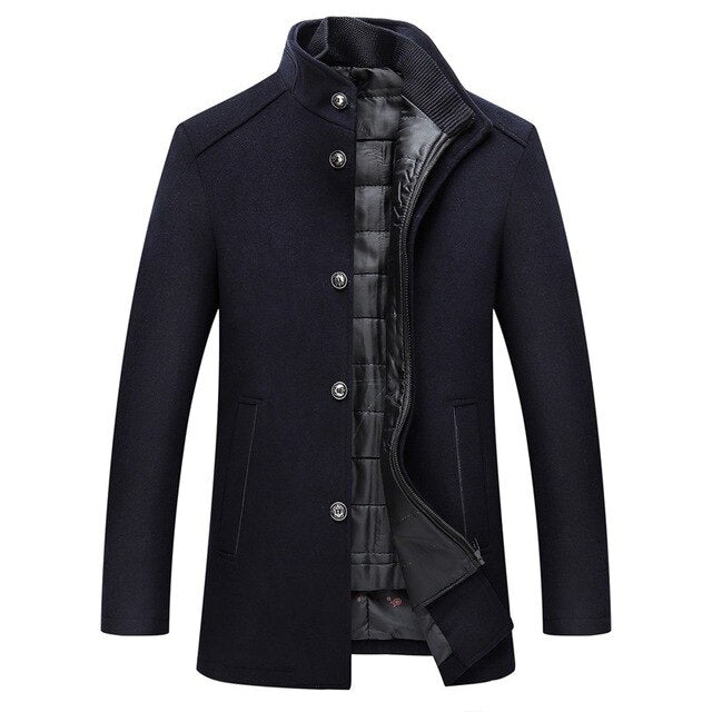 Arthur | Men's Quilted Stand Collar Coat