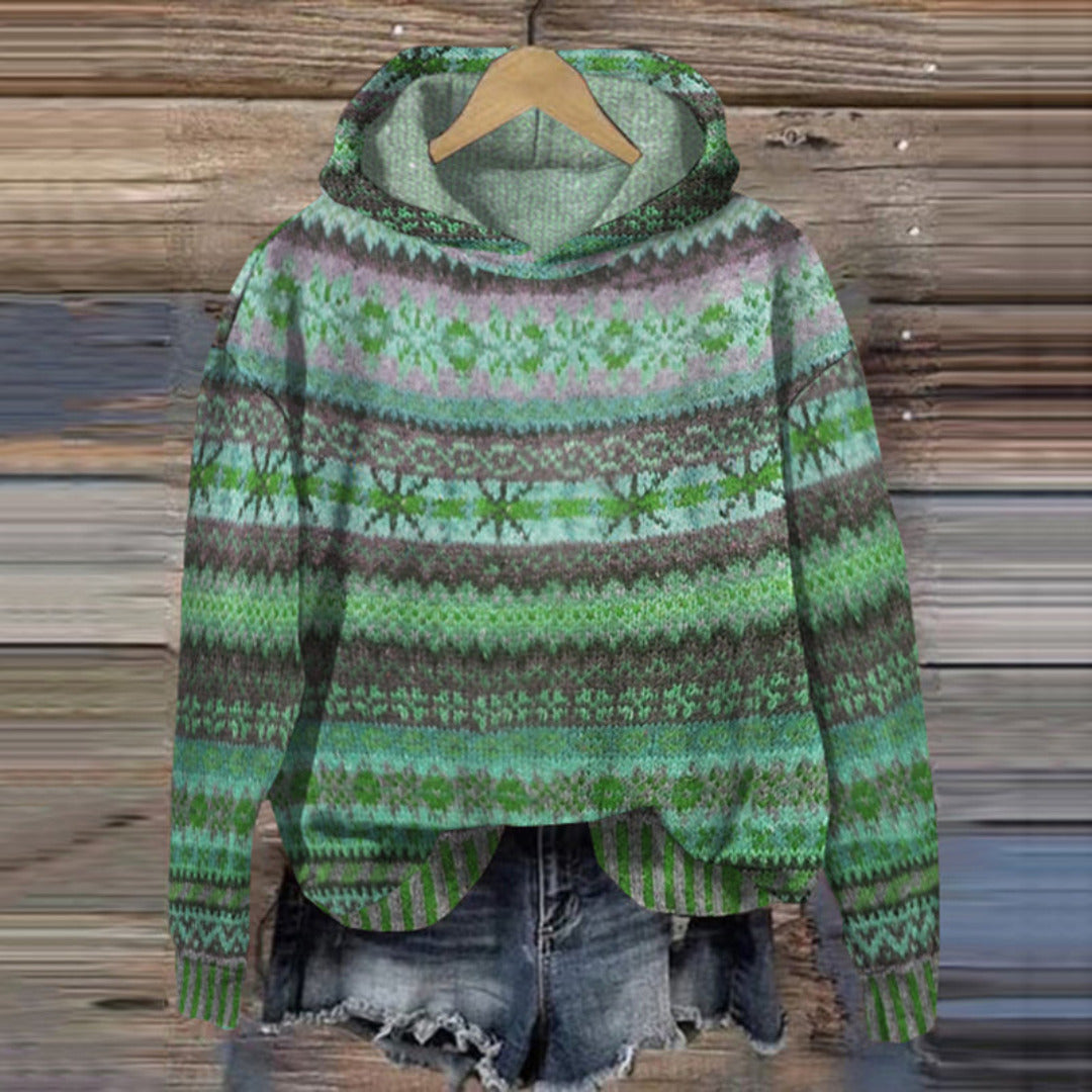 Luna | Women's Nordic Hooded Sweater for Winter