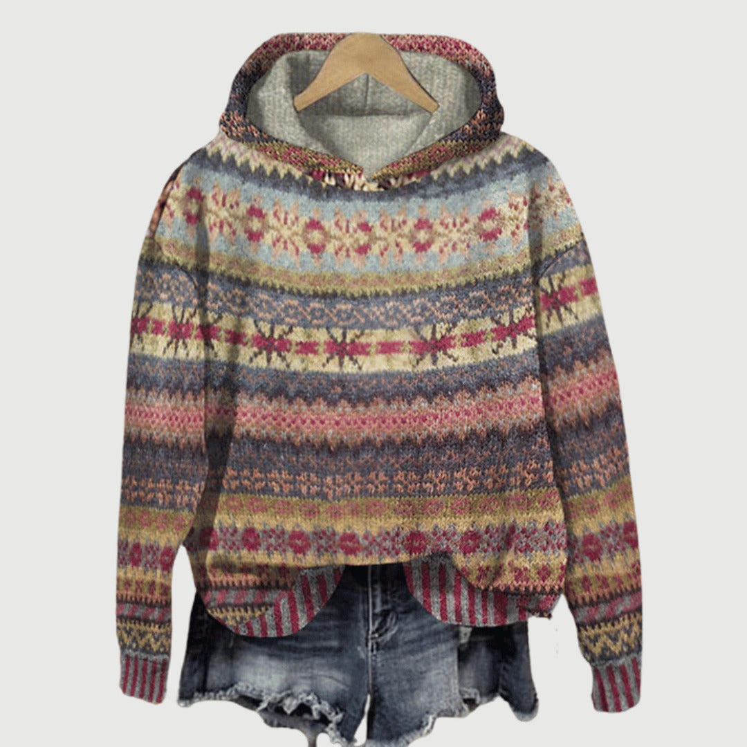 Luna | Women's Nordic Hooded Sweater for Winter