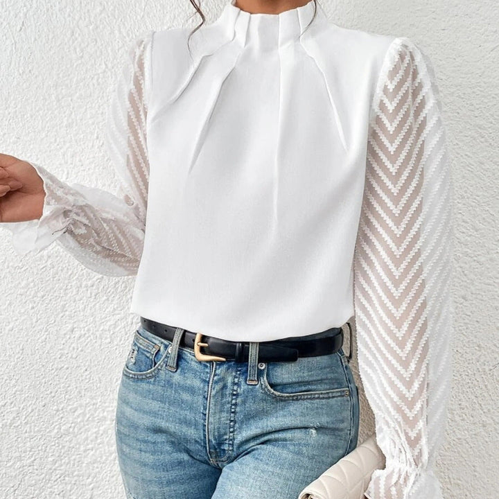 Evelyn | Chic Patterned Blouse for Ladies
