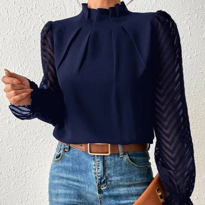 Evelyn | Chic Patterned Blouse for Ladies