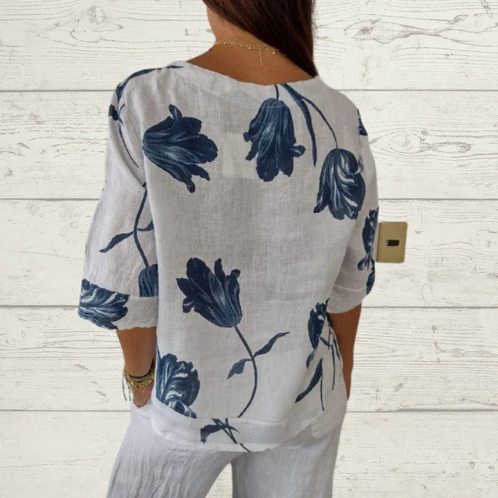 Jacqueline | Breezy Cotton Top for Sunny Days