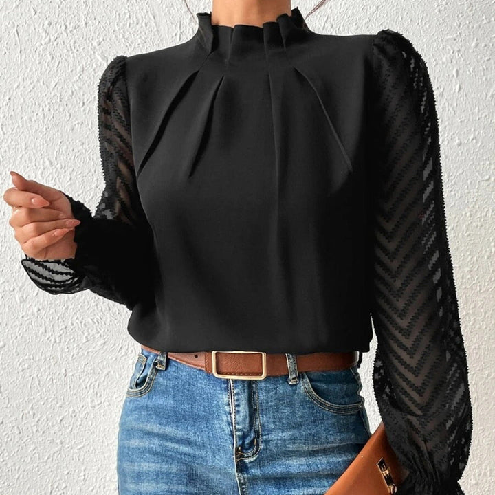 Evelyn | Chic Patterned Blouse for Ladies