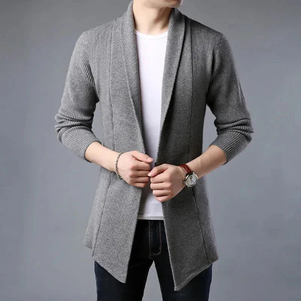 Matthew | Men's Ribbed Wool Cardigan