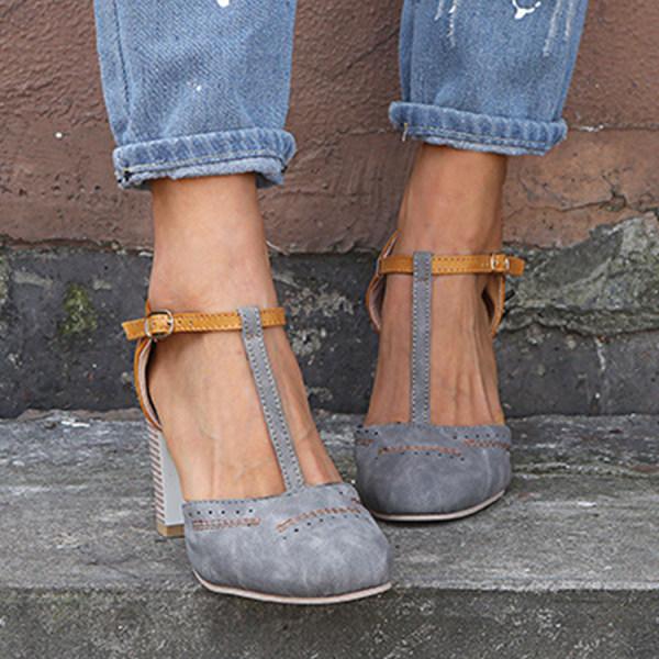 Alicia | Chic T-Strap Heels for Trendsetters