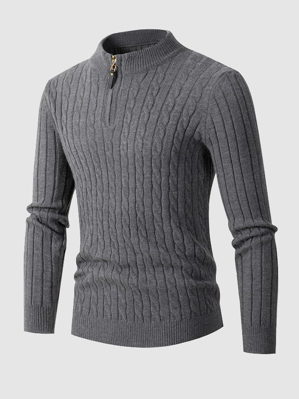 Patrick | Men's Zip Neck Winter Sweater