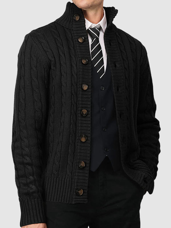 Brian | Men's Button-Up Winter Cardigan