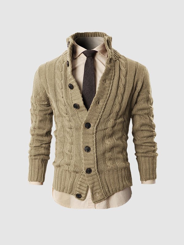 Brian | Men's Button-Up Winter Cardigan