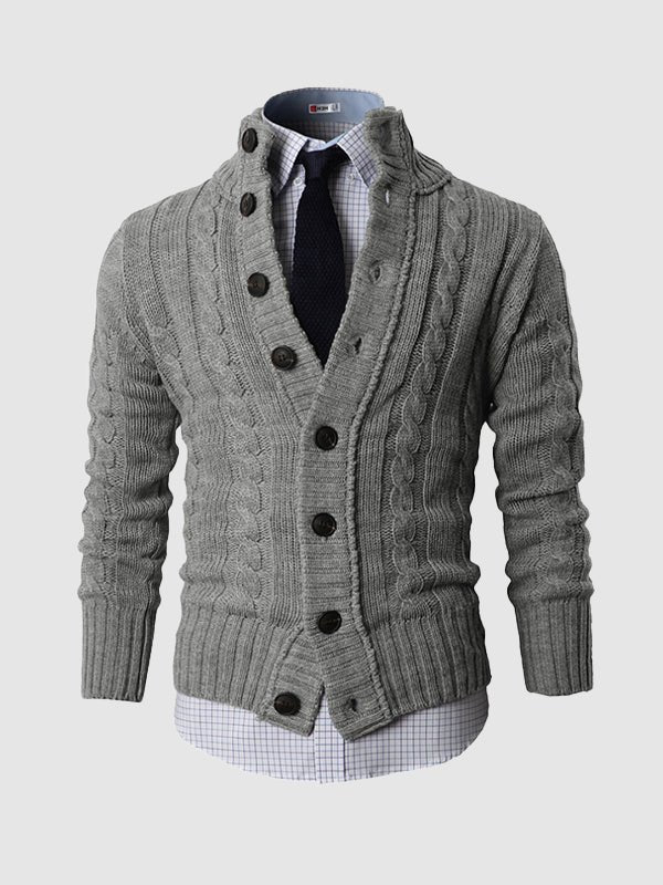 Brian | Men's Button-Up Winter Cardigan