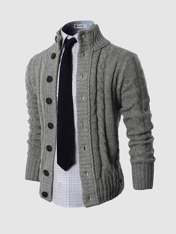 Brian | Men's Button-Up Winter Cardigan