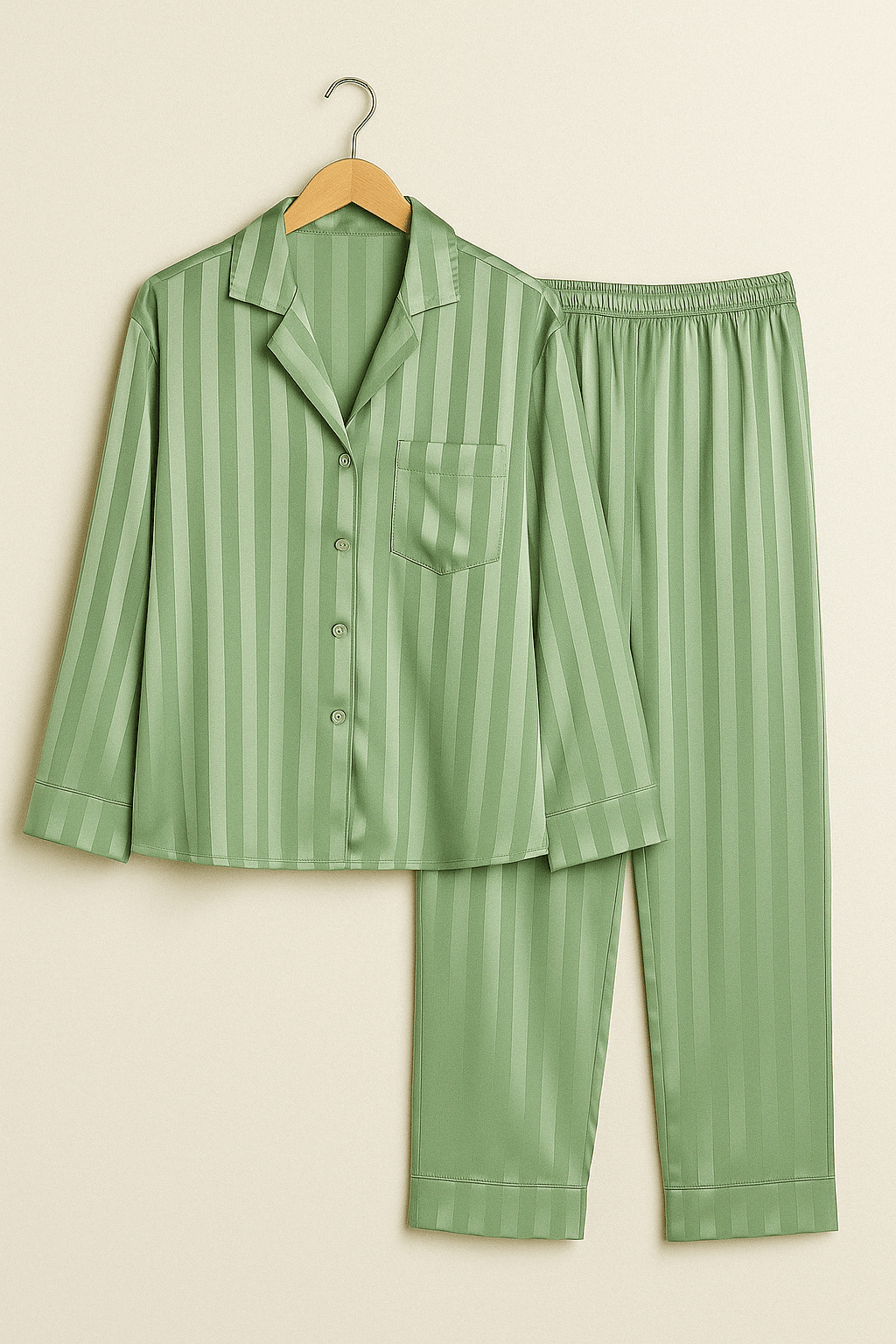 Sky | Striped Pajama Set for Comfort