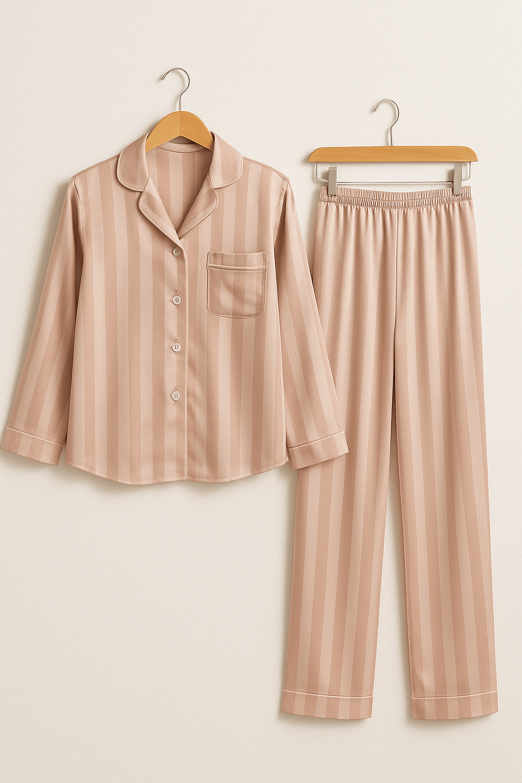 Sky | Striped Pajama Set for Comfort