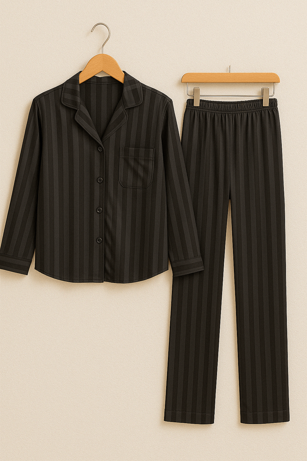 Sky | Striped Pajama Set for Comfort
