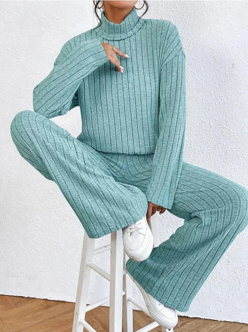Nyx | Cozy Turtleneck Sweater and Pants Set