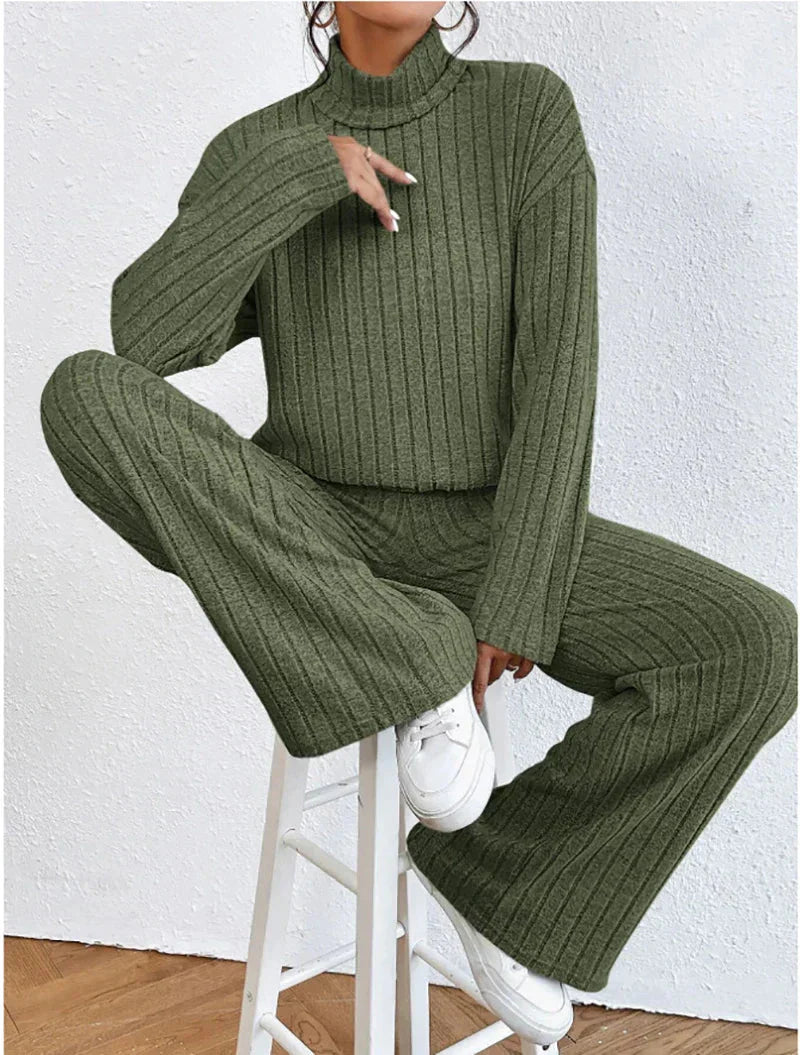Nyx | Cozy Turtleneck Sweater and Pants Set