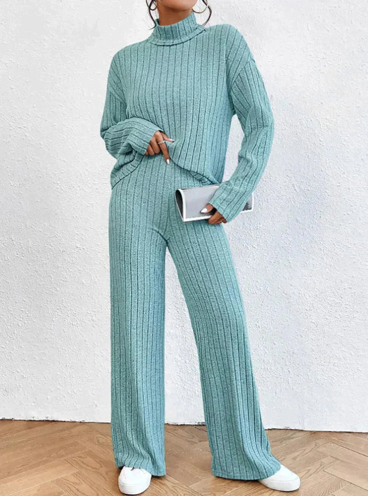 Nyx | Cozy Turtleneck Sweater and Pants Set