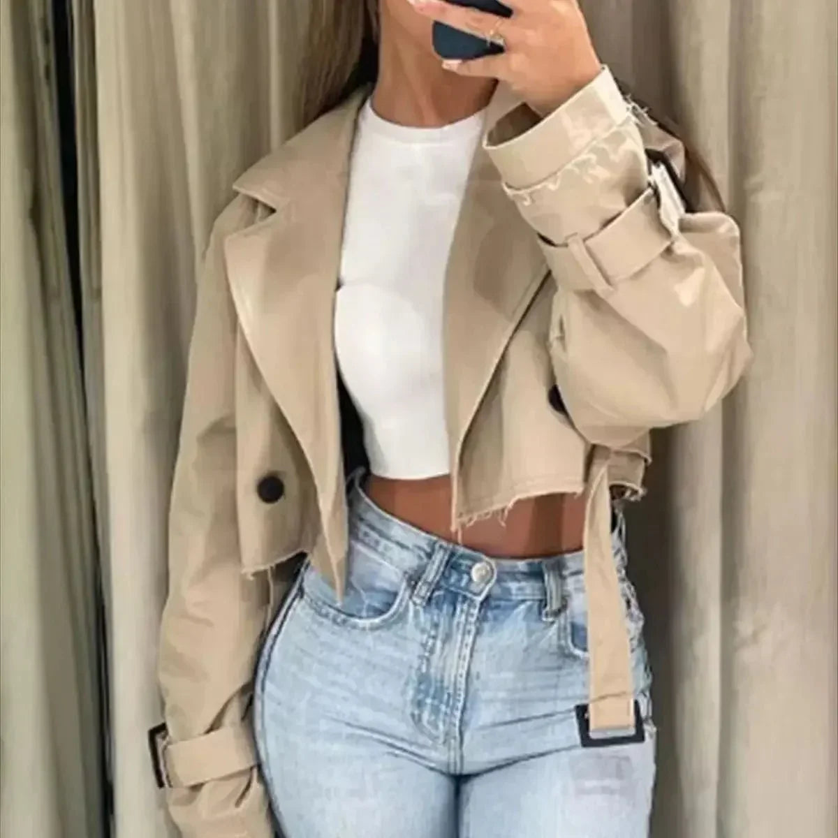 Ivy | Stylish Women's Short Trenchcoat