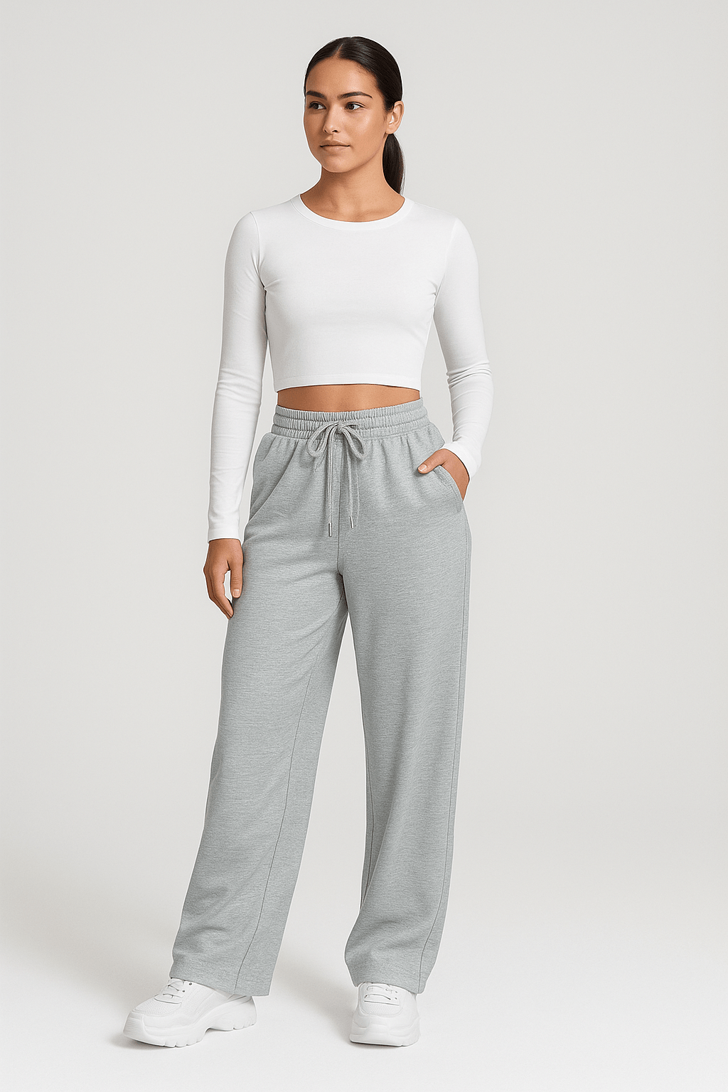 Wide-Leg Joggers for Effortless Style