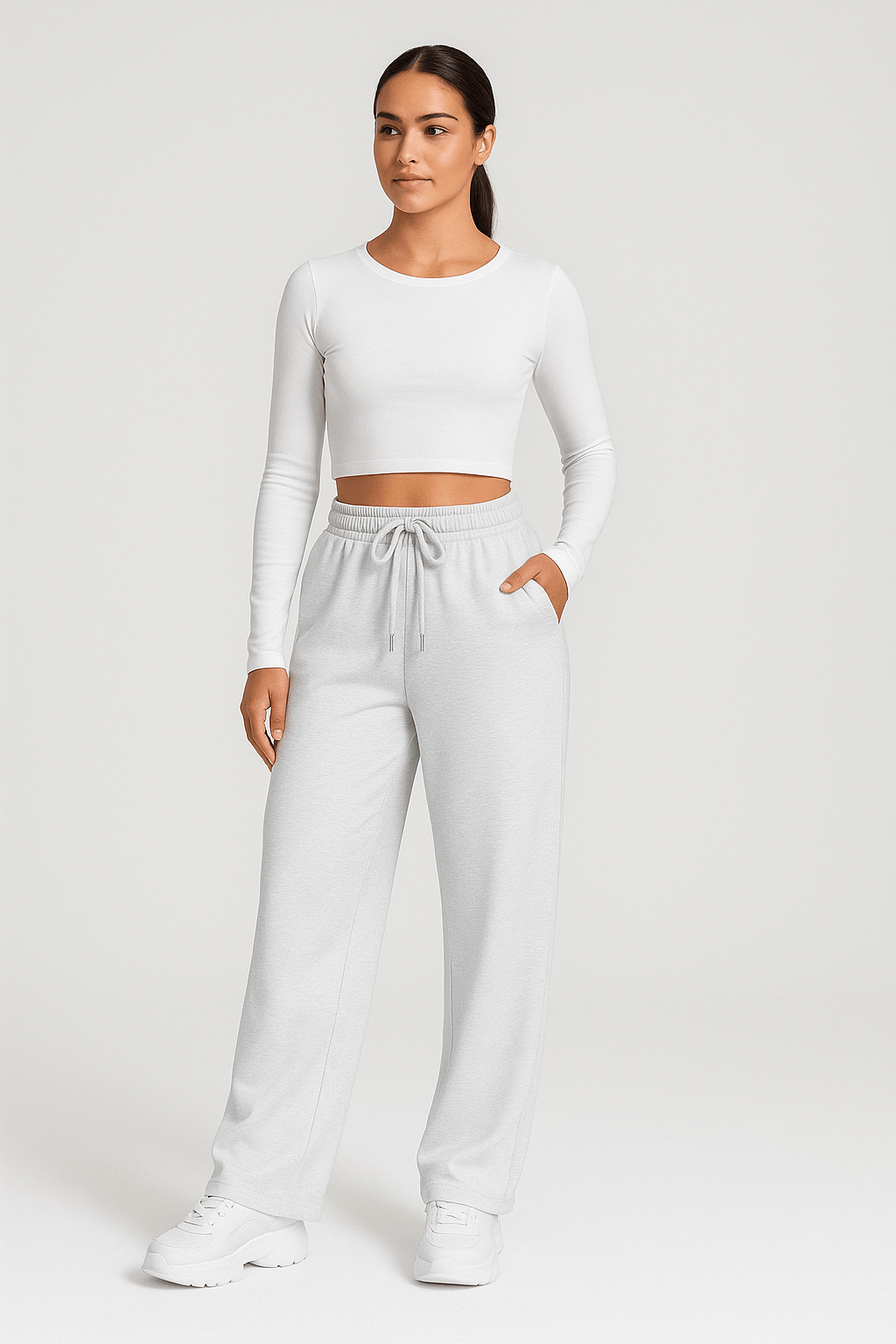 Wide-Leg Joggers for Effortless Style