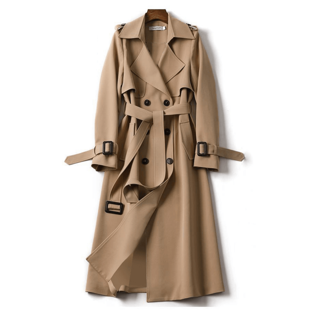 Ava | Elegant Long Women's Trenchcoat