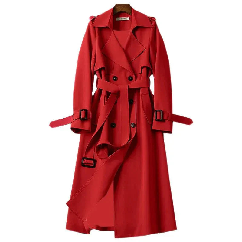 Ava | Elegant Long Women's Trenchcoat