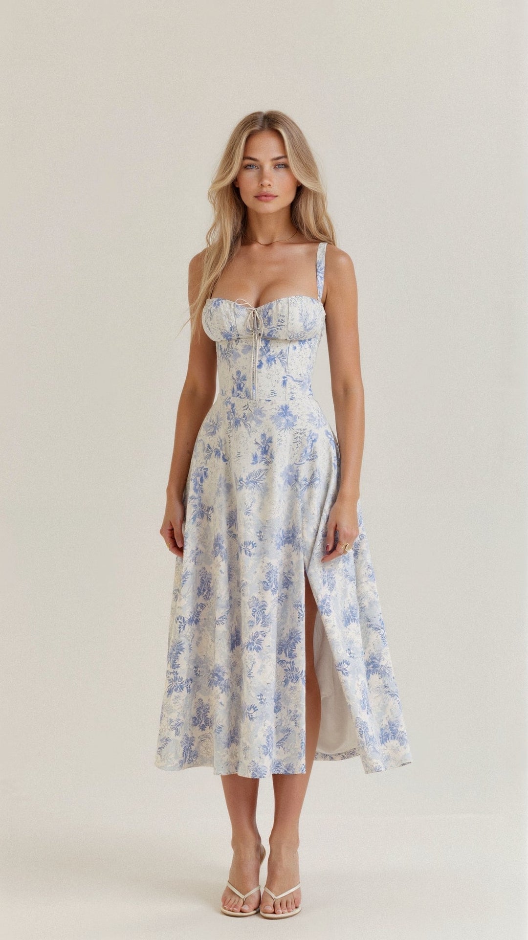 Margaret | Chic Corset Midi Dress for Elegance
