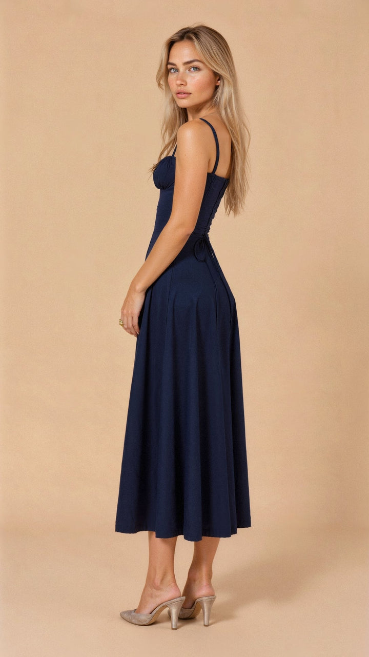 Margaret | Chic Corset Midi Dress for Elegance