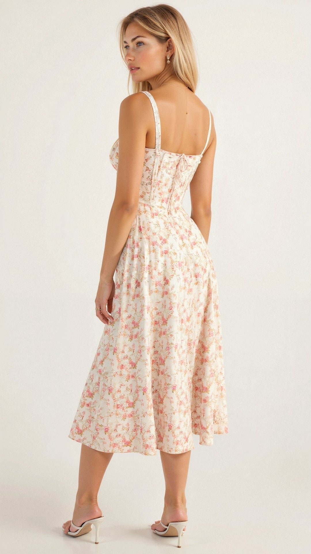 Margaret | Chic Corset Midi Dress for Elegance