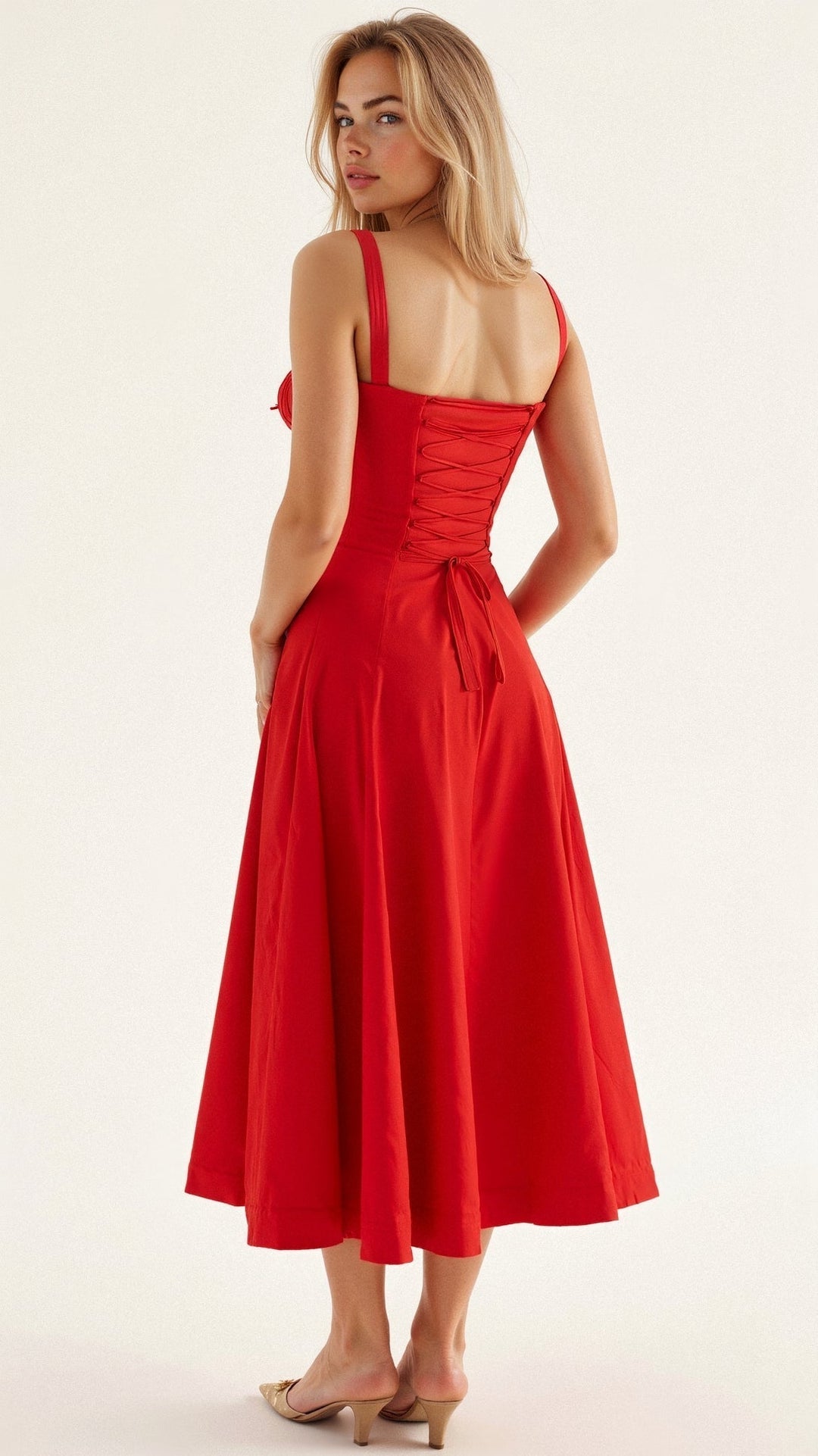 Margaret | Chic Corset Midi Dress for Elegance