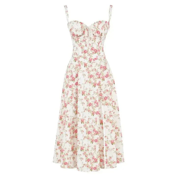 Margaret | Chic Corset Midi Dress for Elegance
